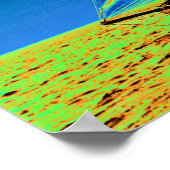 Yacht Columbia 1901 koloriert Poster (Ecke)