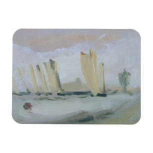 Yacht das Laufen auf dem Solent, vorher Magnet