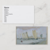 Yacht das Laufen auf dem Solent, vorher Visitenkarte (Vorne/Hinten)