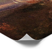 Yacht, die sich der Küste nähert - Joseph Mallord  Poster (Ecke)