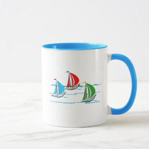 Yacht, die Trio läuft Tasse