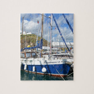 Yacht Francesca auf den Azoren Puzzle
