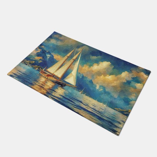 Yacht Fußmatte (Schrägansicht)