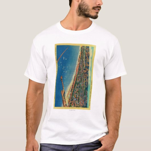 Yacht-Hafen, die Palisades und Santa Monica T-Shirt (Vorderseite)