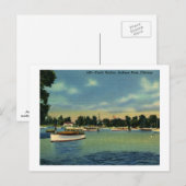 Yacht Harbour, Jackson Park, Chicago Vintag Postkarte (Vorne/Hinten)