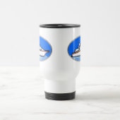 Yacht im Oval Reisebecher (Mittel)