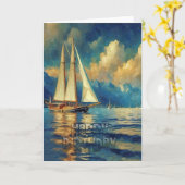 Yacht Karte (Gelbe Blume)