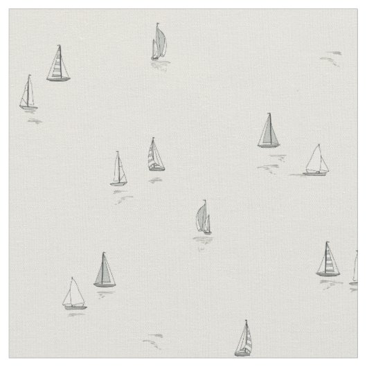 Yacht Meer Boot neutral Mini Maßstab Stoff (Nahaufnahme)