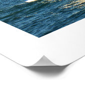 Yacht mit Flaggen Jersey Poster (Ecke)