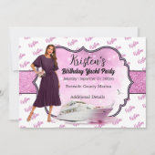 Yacht Party Geburtstag Einladung (Vorderseite)