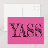 Yacht Postkarte (Vorne/Hinten)