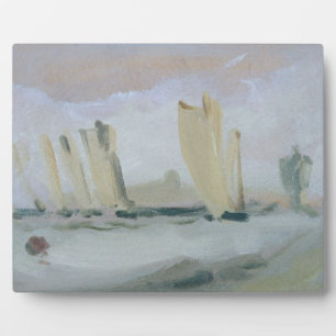 Yacht Racing auf dem Solent, zuvor zugeordnet Fotoplatte