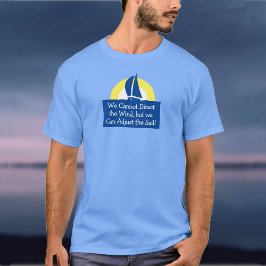 Yacht Racing mit Sonnenuntergang T-Shirt