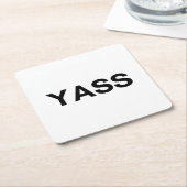 Yacht Rechteckiger Pappuntersetzer (angewinkelt)