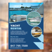 Yacht Rental Custom Editing Fensteraufkleber (Blatt 2)