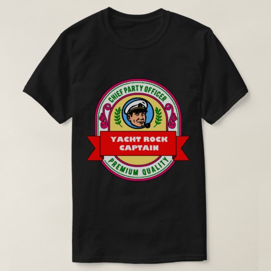 Yacht Rock Captain Classic T - Shirt (Design vorne)