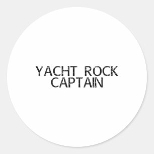 Yacht Rock Captain Funny Boat Sailor Party Geschen Runder Aufkleber