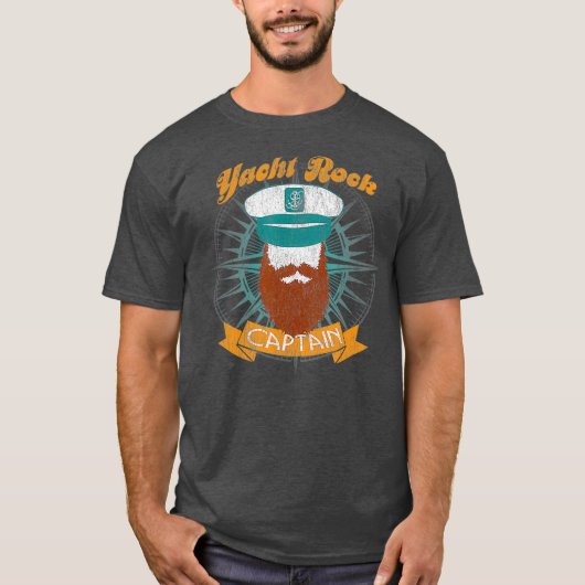 Yacht Rock Captain Party Boat Drinks T-Shirt (Vorderseite)