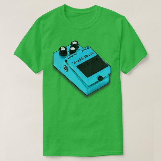 Yacht Rock Guitar Effects Pedal Gitarrist Design T-Shirt (Design vorne)