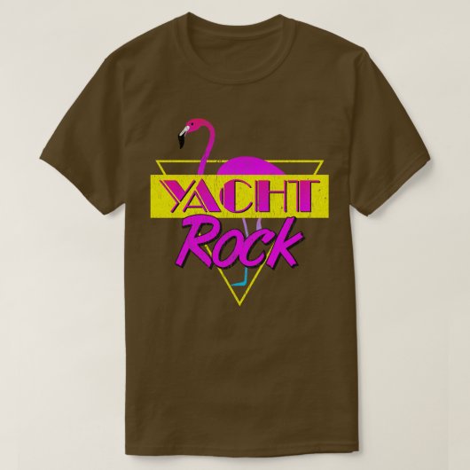 Yacht Rock Party Boat Drinks 80er verblasst T-Shirt (Design vorne)