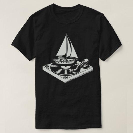 Yacht Rock Vinyl Lover T-Shirt (Design vorne)