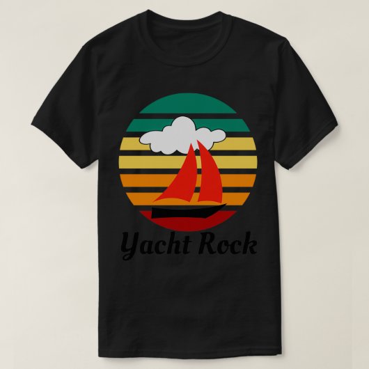 Yacht Rock White Design T-Shirt (Design vorne)