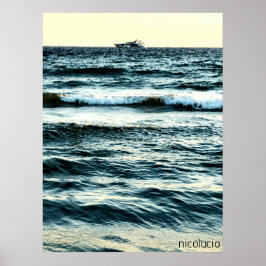Yacht & Sea. Drucken, Werteplakatpapier (Matte) Poster