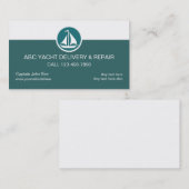 Yacht Service Business Cards Visitenkarte (Vorne/Hinten)