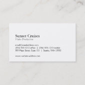 Yacht Visitenkarte (Rückseite)