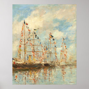 Yachtbecken - Eugène Boudin Kunst Poster