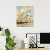 Yachtbecken - Eugène Boudin Kunst Poster (Heimbüro)