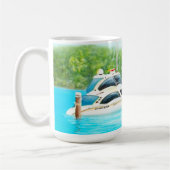 Yachtboote für Australische Malerei Kaffeetasse (Links)