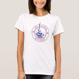 YachTees_He schwimmt meinen Boots-T - Shirt