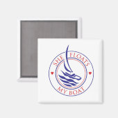 Yachtees_She Floating My Boat Magnet (Vorderseite/Rückseite)