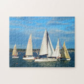Yachten, die in Jersey segeln Puzzle (Horizontal)
