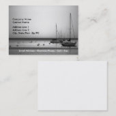 Yachten II Visitenkartenvorlage Visitenkarte (Vorne/Hinten)