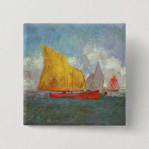 Yachten in einer Bucht Button