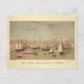 Yachten in Newport Postkarte (Vorderseite)