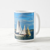 Yachten segeln, Jersey Kaffeetasse (VorderseiteRechts)