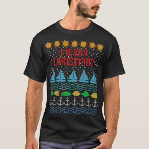 Yachten und segeln zu Weihnachten T-Shirt