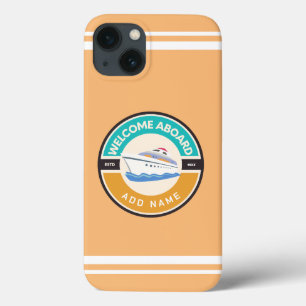 Yachthafen Blue Nautic Anchor Name Case-Mate iPhone Hülle