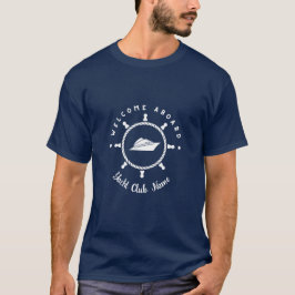 Yachthafen Blue Nautic Anchor Name T-Shirt