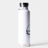 Yachthafen Blue Nautic Anchor Name Trinkflasche (Rechts)