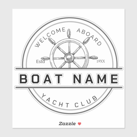 Yachthafen der Blue Marine Nautical Anchor Aufkleber (Blatt)