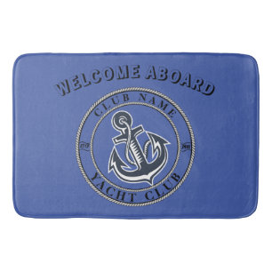 Yachthafen der Blue Marine Nautical Anchor Badematte
