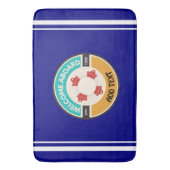 Yachthafen der Blue Marine Nautical Anchor Badematte (Vorderseite Vertikal)