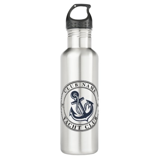 Yachthafen der Blue Marine Nautical Anchor Edelstahlflasche (Vorderseite)