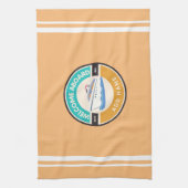 Yachthafen der Blue Marine Nautical Anchor Geschirrtuch (Vertikal)