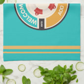 Yachthafen der Blue Marine Nautical Anchor Geschirrtuch (Gefaltet)