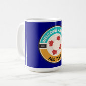 Yachthafen der Blue Marine Nautical Anchor Kaffeetasse (Vorderseite Links)